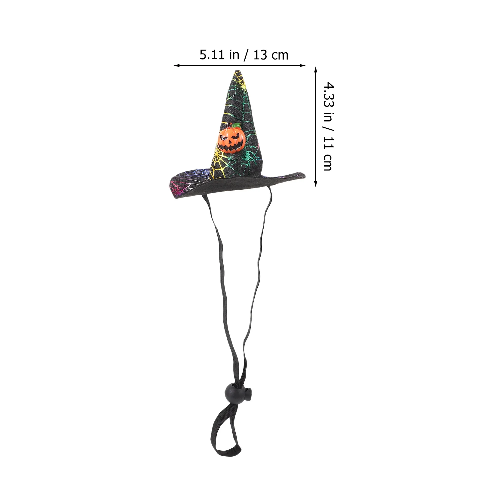 

2Pcs Pet Cloth Halloween Hats Adjustable Elastic Band Comfortable Skin-Friendly Pet Costume Dog Halloween Hats