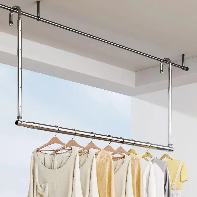 stainless-steel-clothes-drying-rack-adjustable-height-no-drilling-required-home-platform-clothesline-storage-organizer