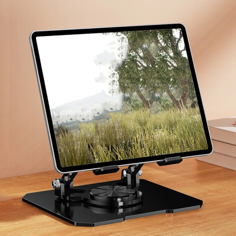 360 ° Rotatable Cooling Fan Tablet Bracket Adjustable Foldable Tablet Cooler Base Stand Cooling Heat Dissipation