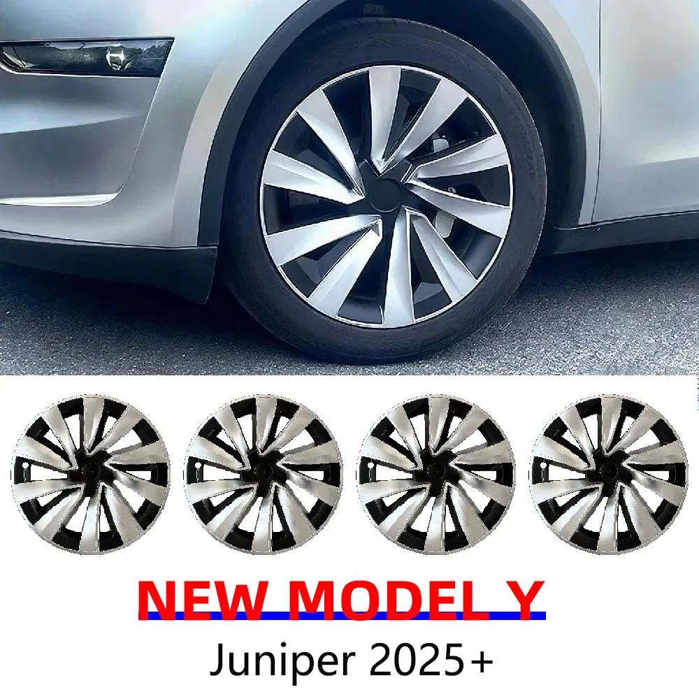 

for Tesla New Model Y Juniper 2025 20inch Wheel Hubcap Front Rear Wheel Hup Caps Protect Cover Launch 2026 Exterior Accessories