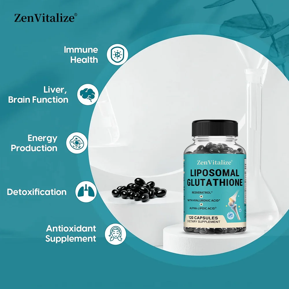 

Liposome Glutathione+Hyaluronic Acid, Master Antioxidants, PImmune System, Repair Cells, Replenish Energy, High Absorption Rate