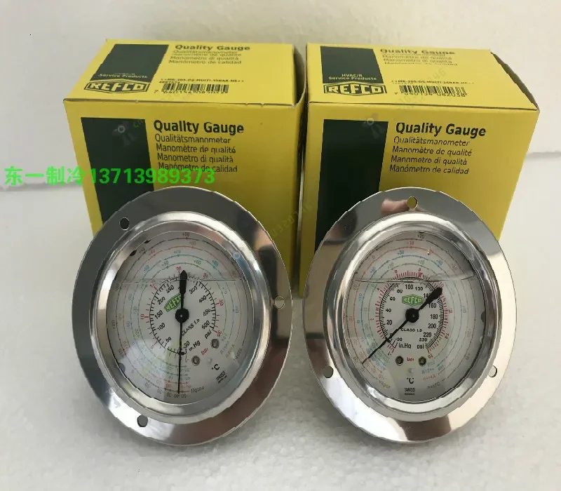 Swiss original import REFCO R22 waco pressure oil meter R134a refrigerant high Pressure pressure gauge