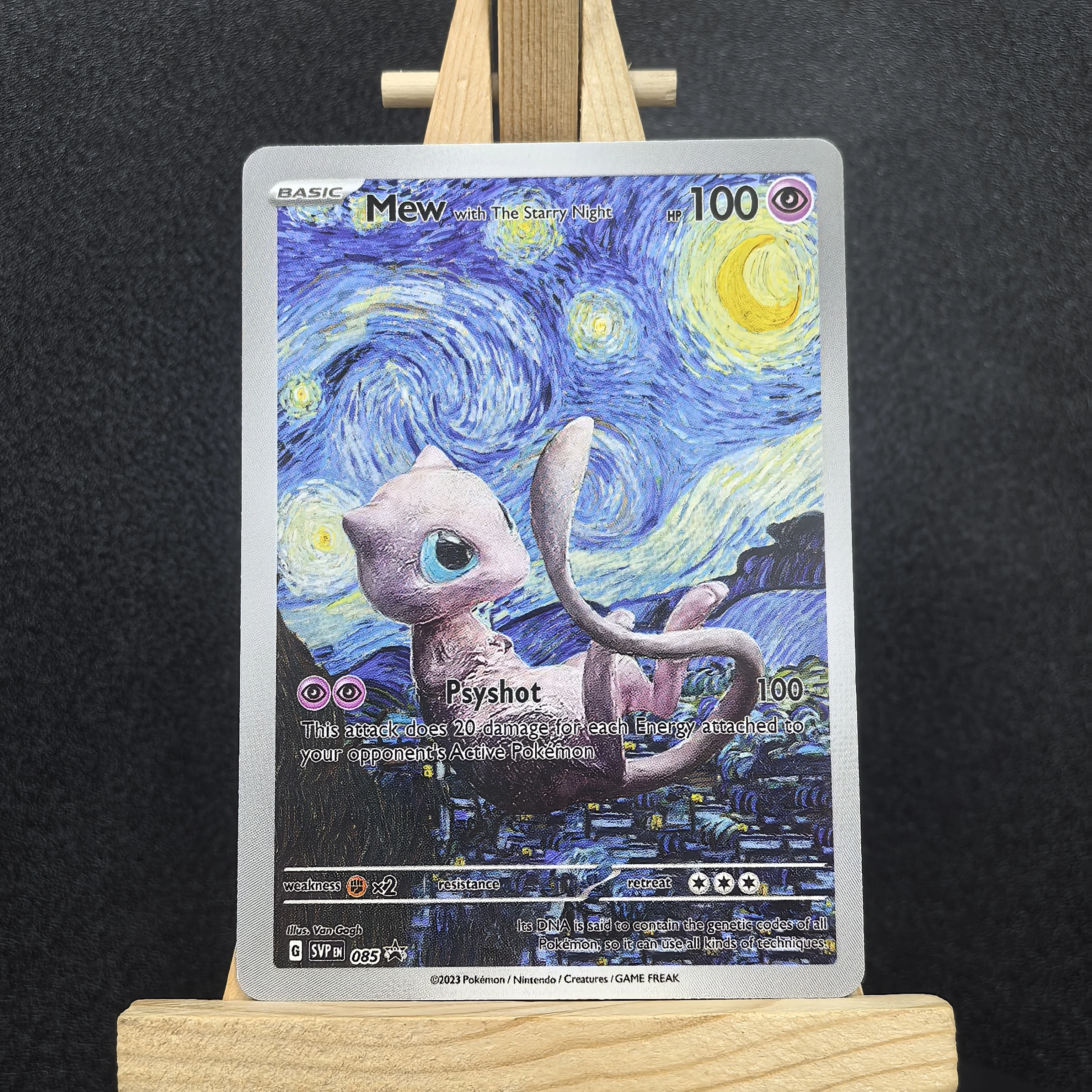 2023 Van Gogh Museum Pokemon Cards PTCG Anime Van Gogh 085 Smeargle RARE Self Made Single Cards Classic Game Anime Cards Gift