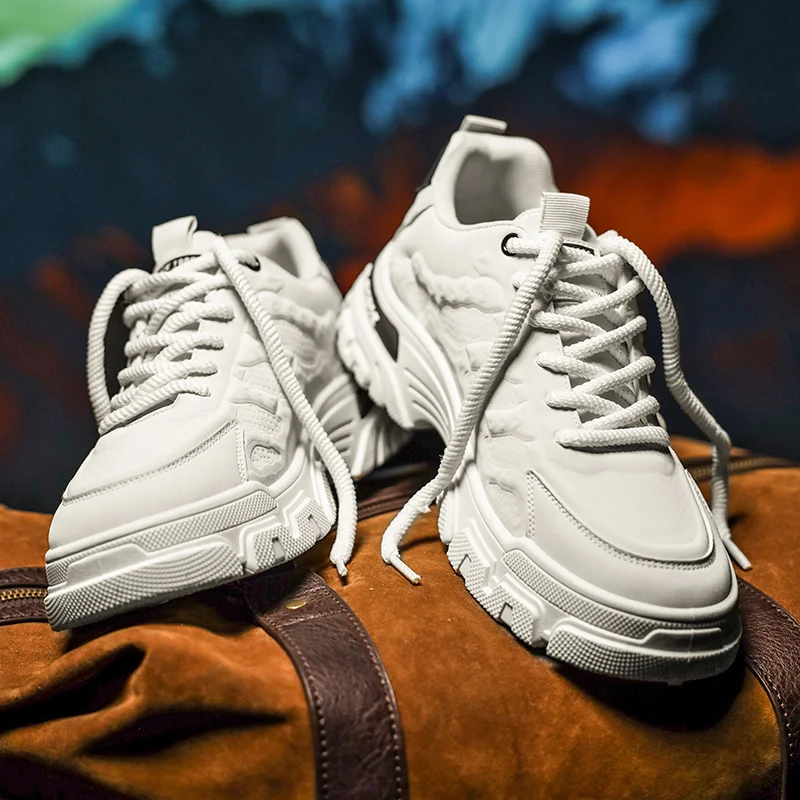 

Solid Low-top Men's Large-sized Casual Low-heel Height-increasing Boots with A Simple and Versatile Design for Autumn and Winter