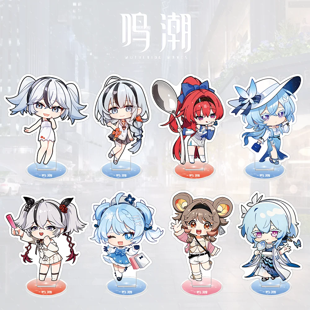 Wuthering Waves Jinhsi Gallery Figure Stand Model Plate Key Ring Changli Acrylic Standing Anime Zhezhi Xiangliiyao Gifts