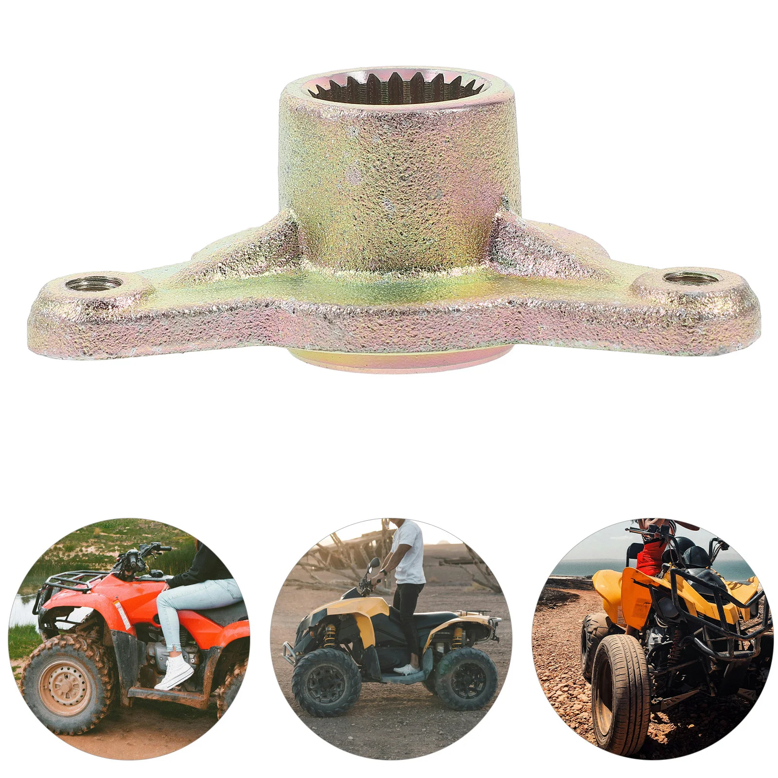 

Atv Hub Axle Front Wheel Hub Assembly for 50-110Cc Go-Kart Robust Steel Construction Improved Driving Stability Support