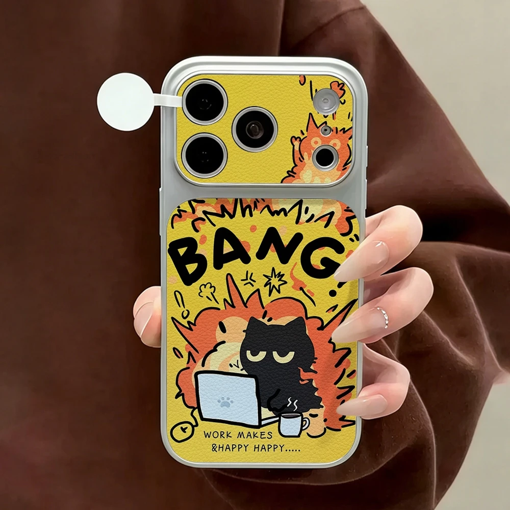 Funny Bang Cat Lichee Leather - Phone Cases Funny ulasan dan harga