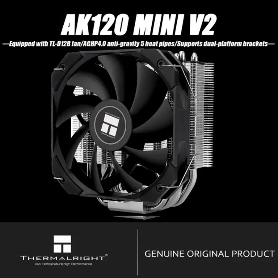 Thermalright Assassin King 120 MINI V2 CPU Air Cooler AK120 MINI V2 Equipped with TL-D12B fan/AGHP4.0 anti-gravity 5 heat pipes