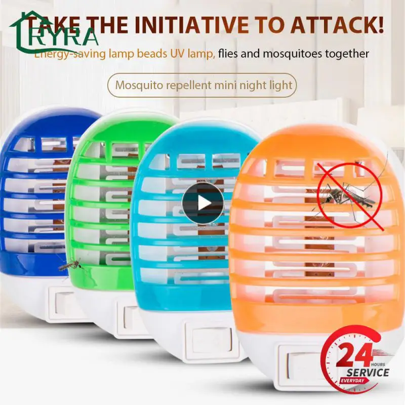 Mini Electric Mosquito Killer Lamp Pest Repellent EU/US Plug LED Bug UV Light Zapper Anti Eco-friendly Home