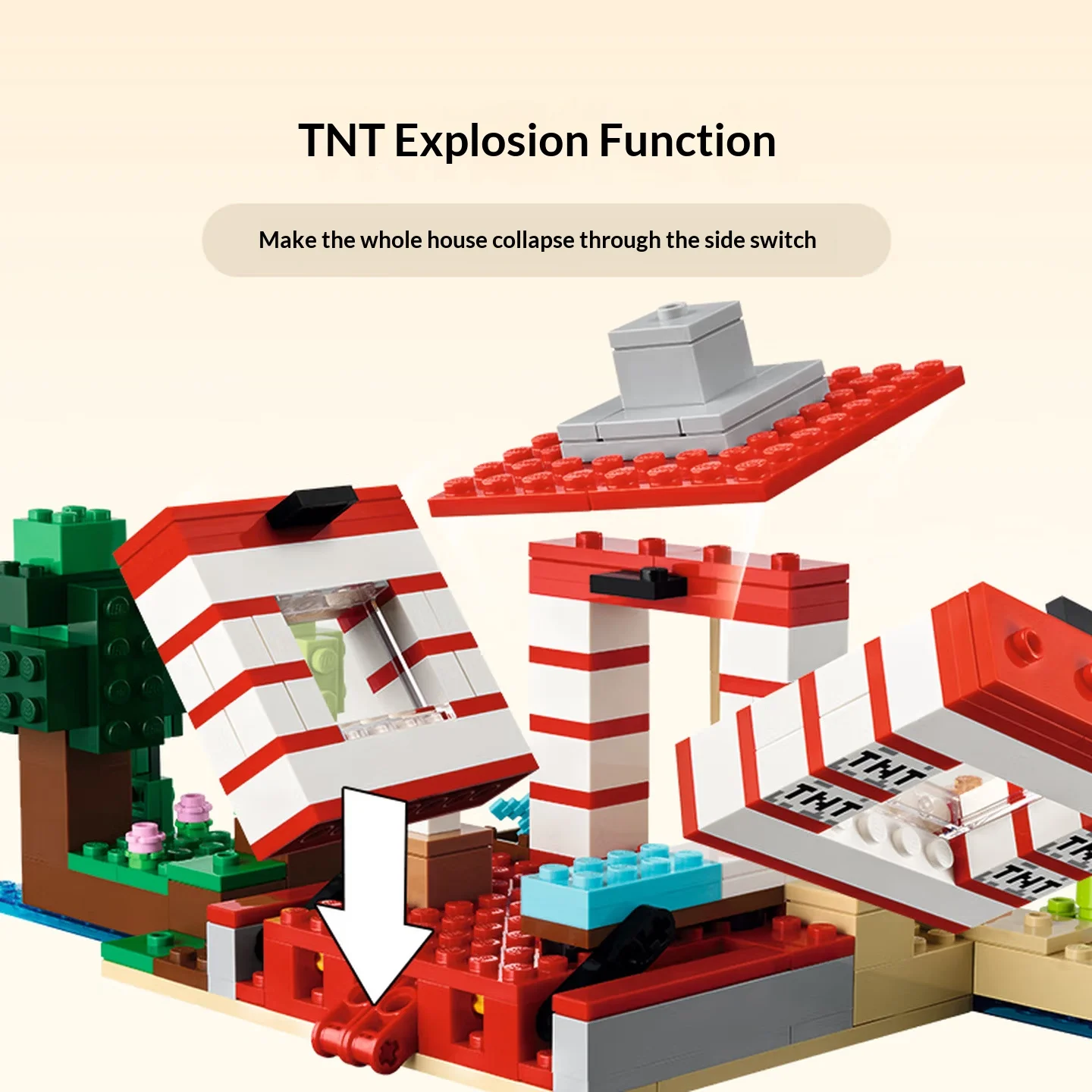 Lego Blocks My World TMT Jungle-Juego de casa de madera, juguetes sensoriales para niños y niñas de 3 años + modelo DIY, regalo para niños