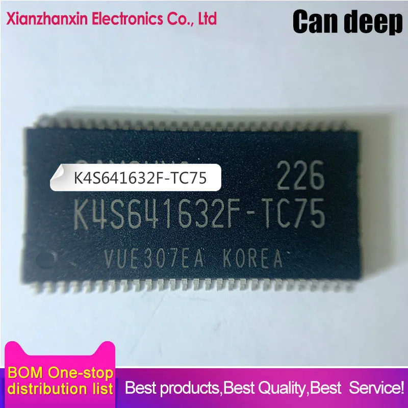 Chip de memória IC em estoque, K4S641632, TSOP54, 1Pc Lot