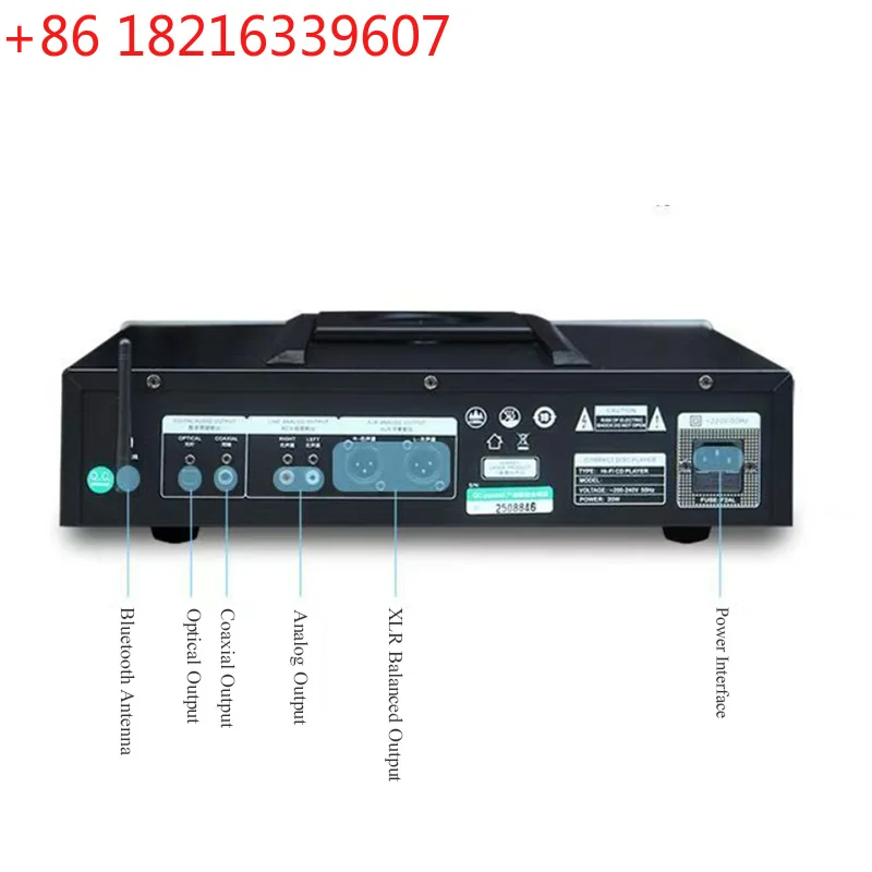 YAO High End HIFI CD Player ES9038Q2M DAC Bluetooth 50 Top Sliding Cover Audiophile CD Music Player 24bit 192KHz Decoding DA11VZ