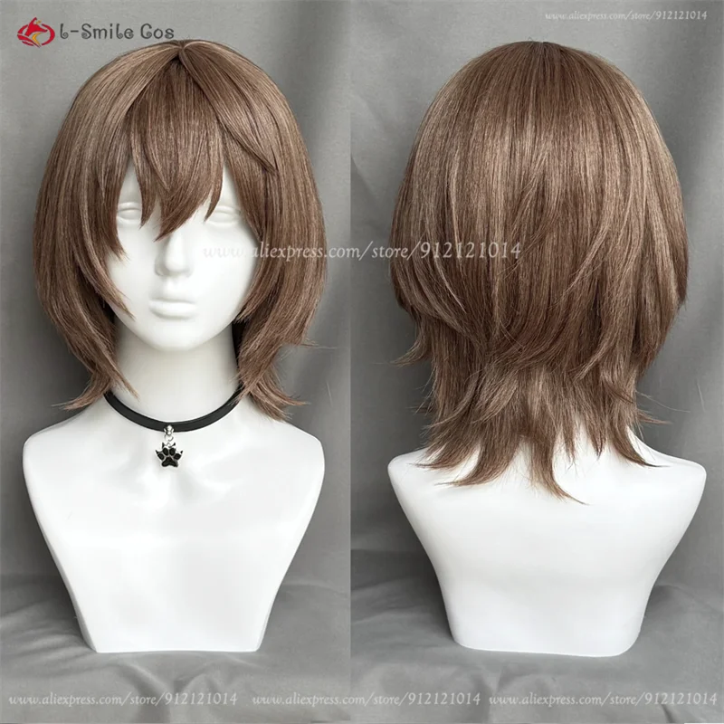

Akechi Goro Косплей Парик 38 см Коричневые Парики Для Женщин P5 CROW Костюмы Аниме Косплей Парик Термостойкие Синтетические Волосы Хэллоуин