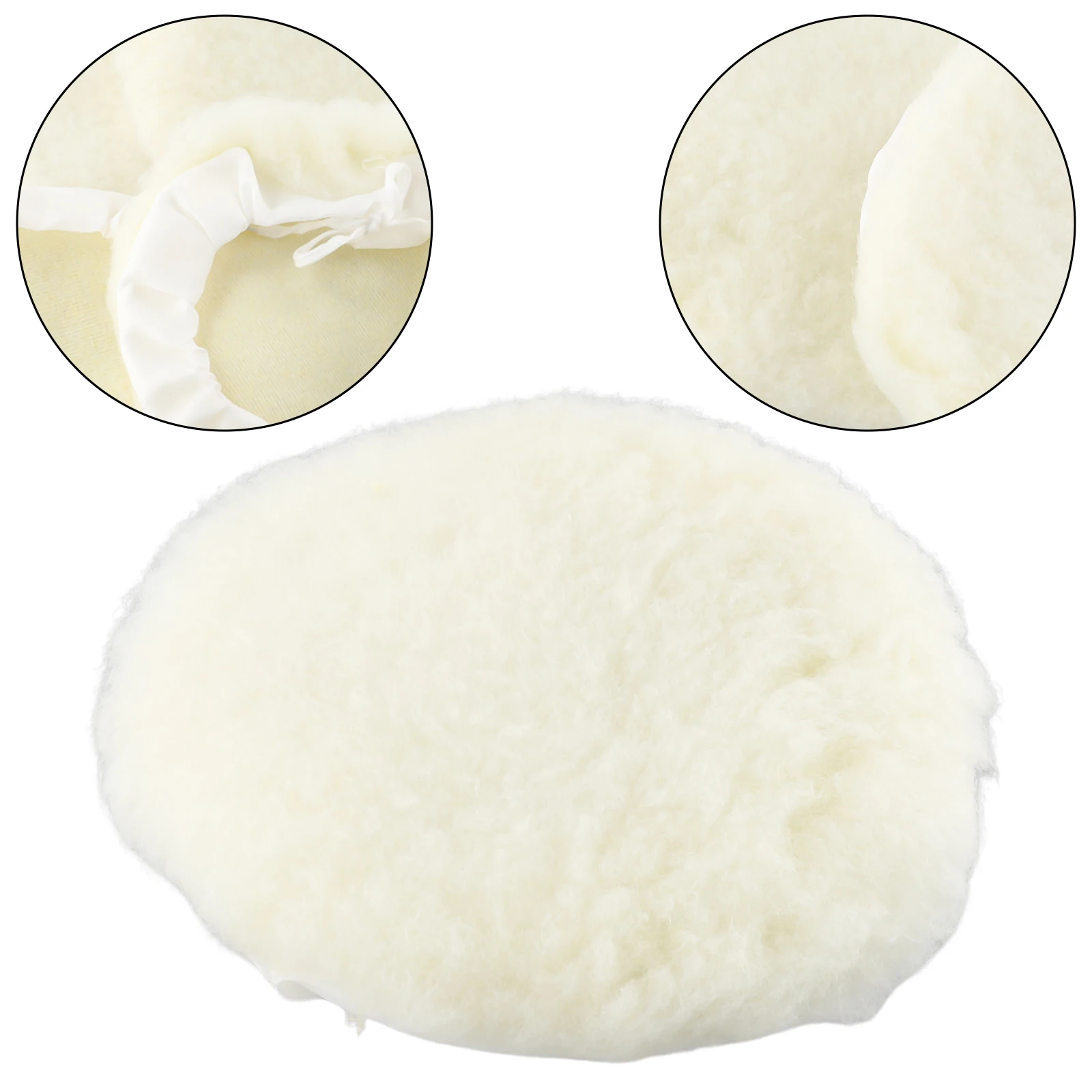 2021ER Newest Xmas Wool 6Pcs 7inch for bonnet Buffer Buffing Car Lambs Pad Wheel Polisher Polishing Parts 2021ER