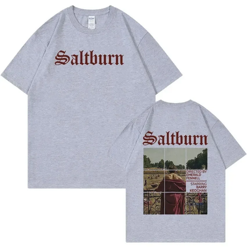 Hot Movie Saltburn Graphic Print T Shirt uomo Fashion Harajuku Vintage T-Shirt Unisex Casual Cotton oversize T-Shirt Streetwear