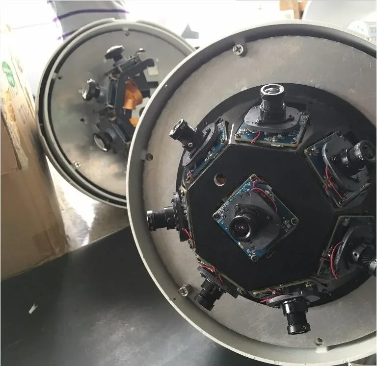 Telecamera CCTV con rotazione panoramica a 5 obiettivi LS VISION Dome ad alta velocità da 360 gradi 15 MP