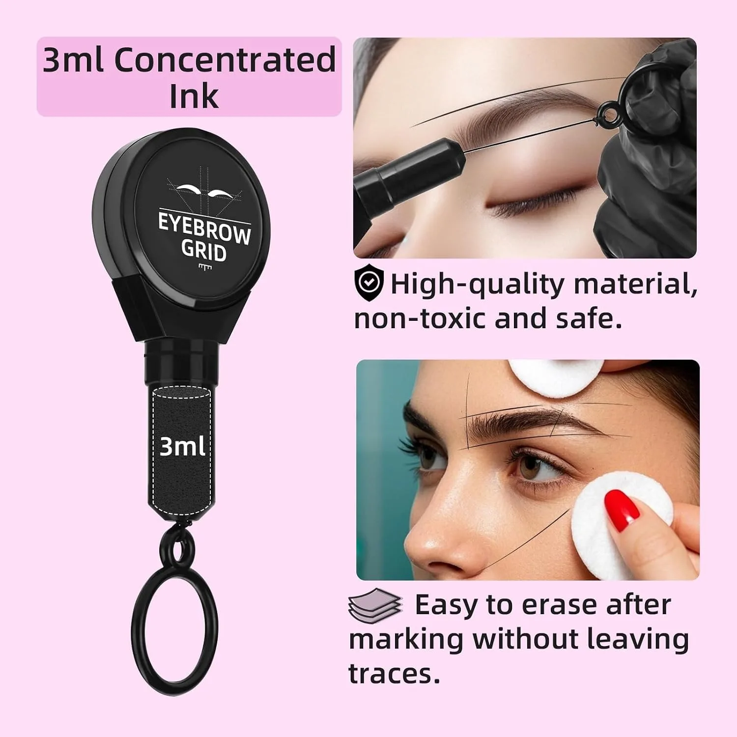 Eyebrow Mapping String Scalable Reusable Eyebrow Mapping Ink String for Microblading String for Brow Marking