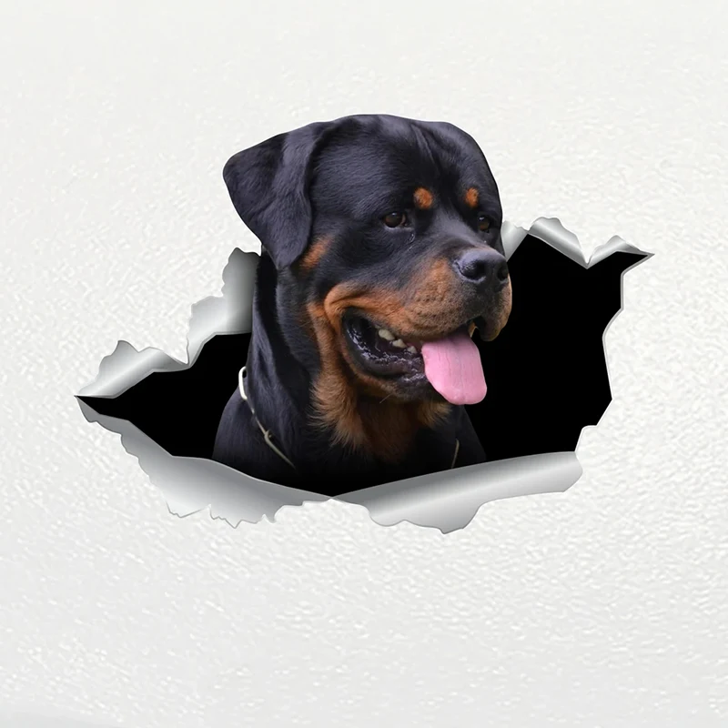V1153# Rottweiler Dog Car Sticker Pet Waterproof Vinyl Decal Car Accessories Decor Pegatinas Para Coche