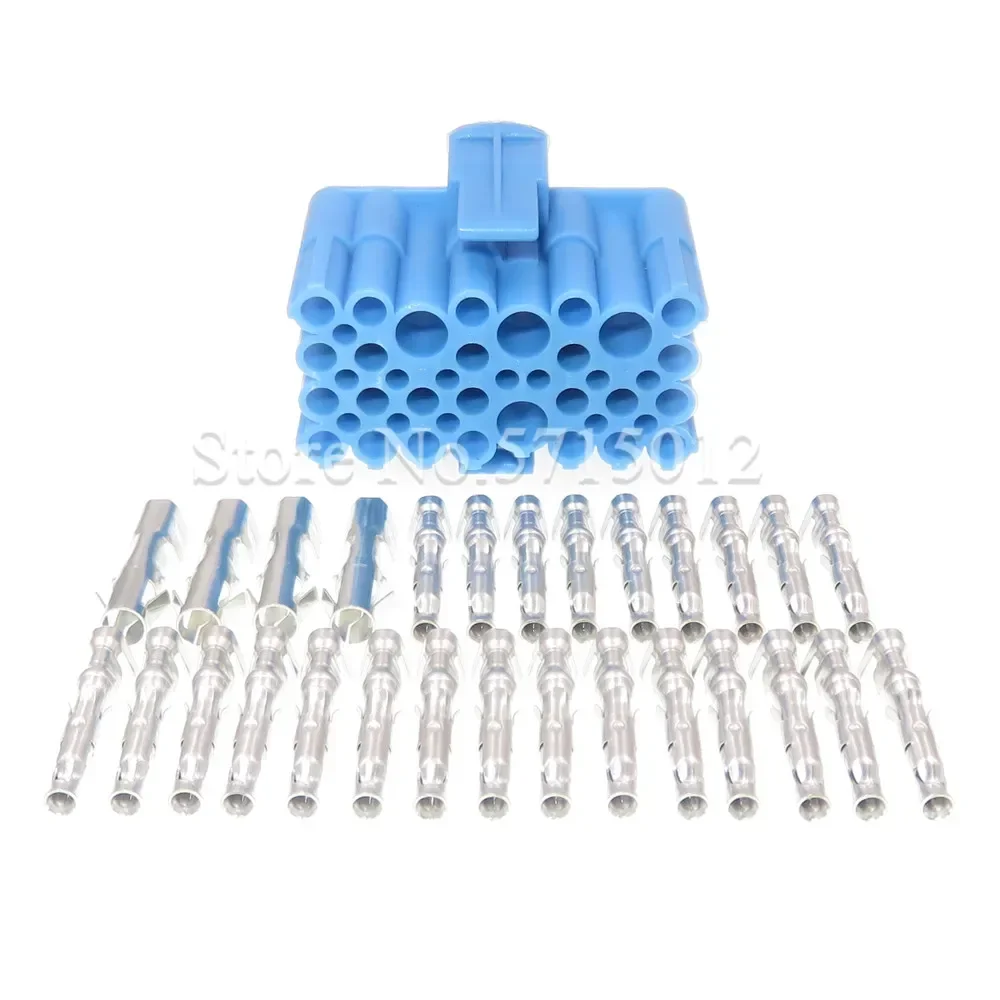 28 Hole Blue Car Connector Automotive Wiring Terminal Composite Sockets Auto Accessories