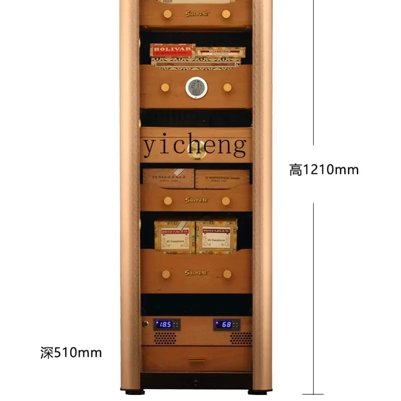 y9.3- Cigar Cabinet Constant Temperature and Humidity Household Cigar Cabinet Solid Wood