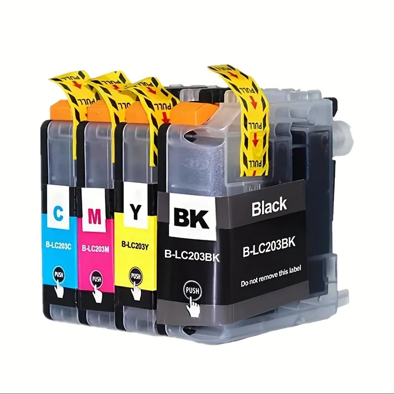 Compatible con cartucho de tinta LC 203 LC 201 LC203 LC201 para impresora Brother MFC-J4320DW/J4420DW/J4620DW /J5520DW/J5620DW/J572