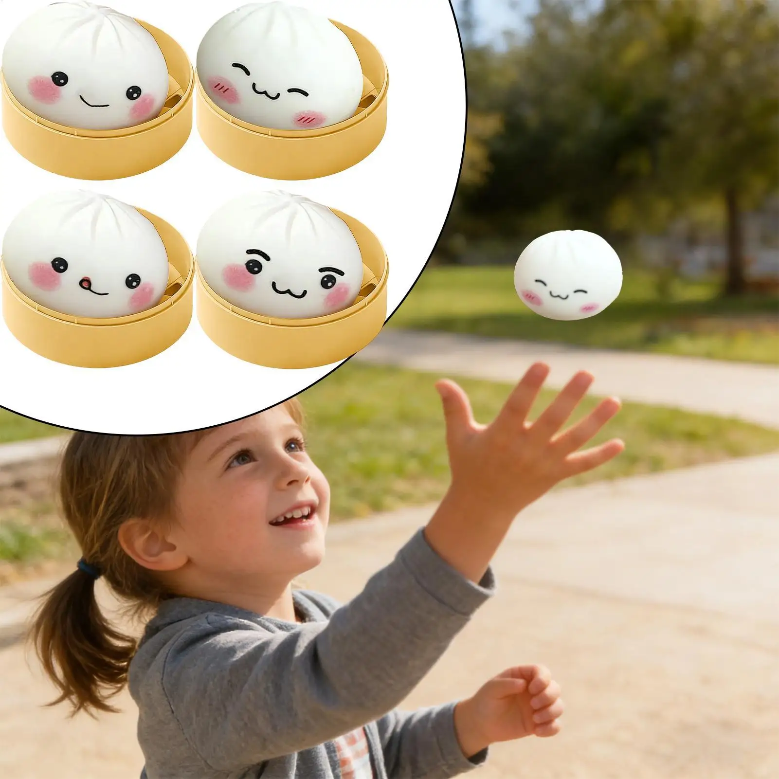 Jouets à presser pour enfants, 12 pièces, boulettes, prix de classe, jouet sensoriel avec cuiseur vapeur pour employé, enseignement, collègue