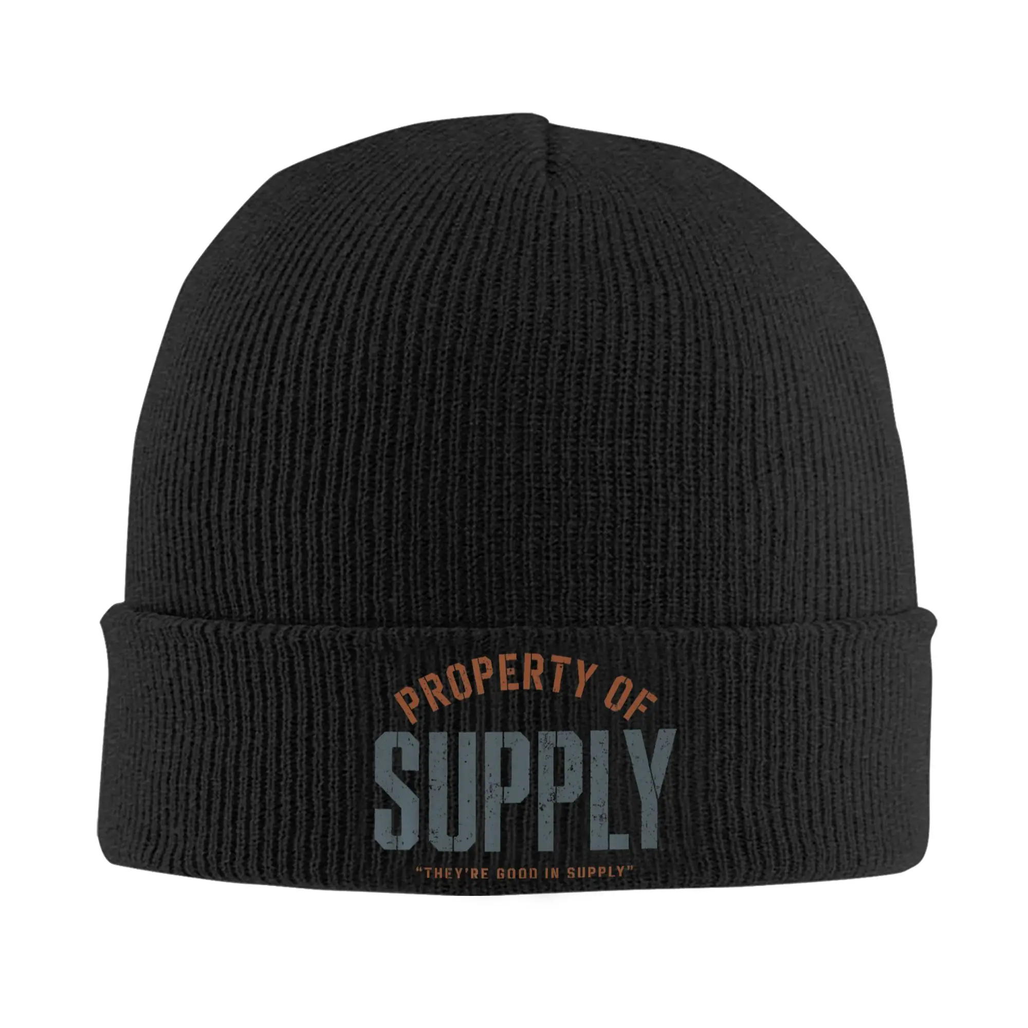 Silos Property Of Supply Knit Hat Beanies Winter Hat Warm Acrylic Street Supply Ruststeel Caps Men Women  Gifts