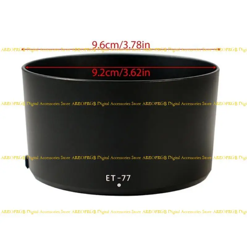 E21E ET77 เลนส์สีสำหรับมาโคร RF 85 มม. เป็นกล้อง DSLR Sunshade ช่วยเพิ่มการถ่ายภาพที่ไม่พึงประสงค์