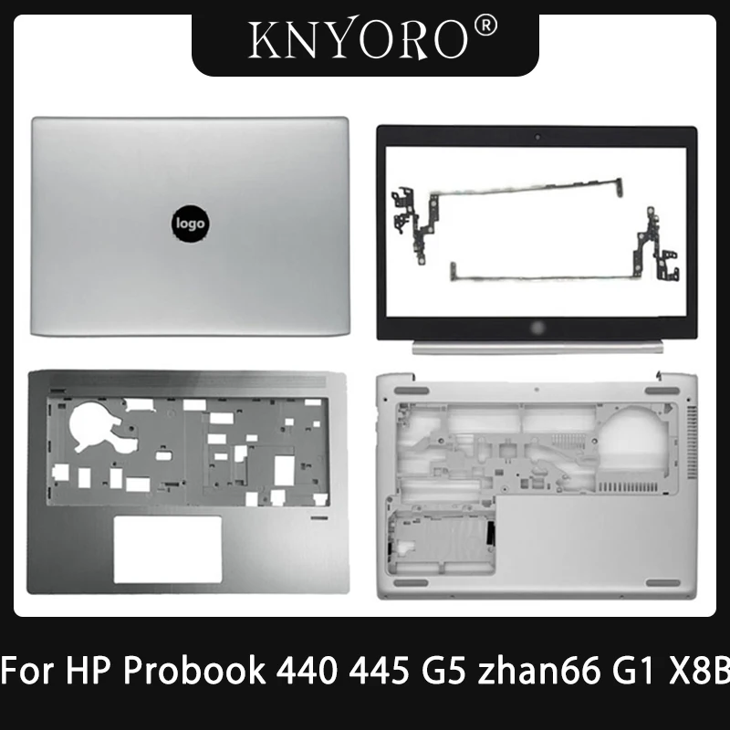 

Original Top Cover For HP Probook 440 G5 445 G5 zhan66 G1 X8B HSN-Q04C LCD Back Cover Front Bezel Palmrest Bottom Case Touchpad