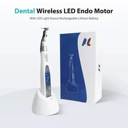 ELIJAH Dental Wireless Endo Motor Smart With LED Lamp 16:1 Standard Contra Angle Dental Cordless Endo Motor Dentistry Equipment