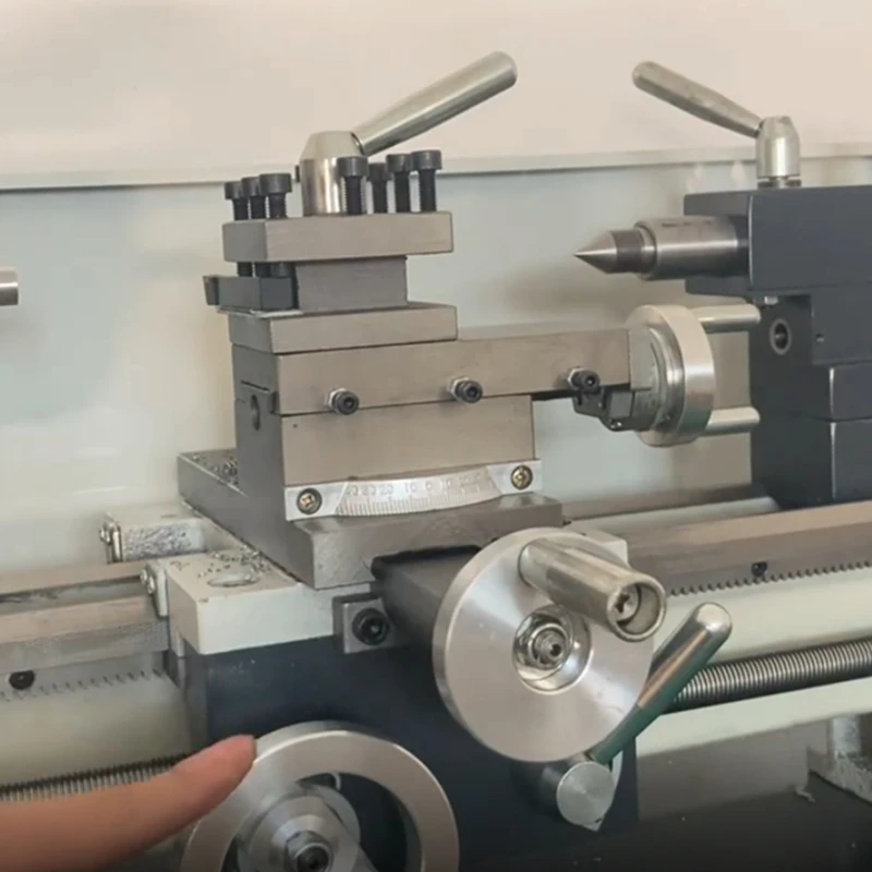 

Clearance Small Household Lathe Machine Tool-CJ0618-350 Stroke 700W Metal Lathe in Stock Fast Shipping 100MM Chuck 3/4 Jaws