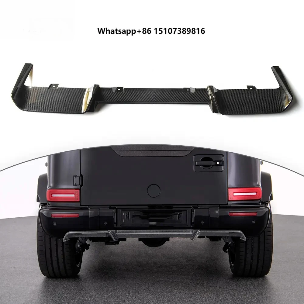 2019+ G Class W464 G63 BA Style Rear Diffuser Upgrade Rear Lip Dry Carbon Fiber Exterior Body Parts Car Accessory