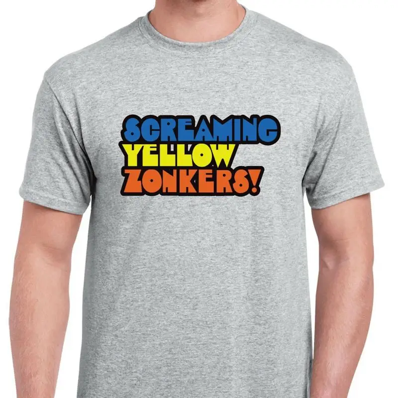 

Футболка Screaming Yellow Zonkers Defunct Snack Company 100, хлопок с предварительной усадкой