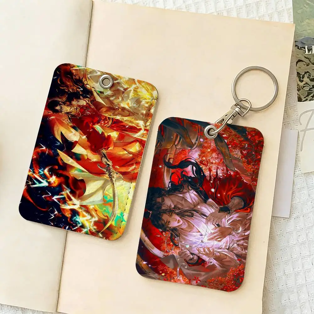 Tian Guan Ci Fu Access & Meal Card Holder Keychain Credit ID Bank Card Protective Case Keychain Pendant Fashion