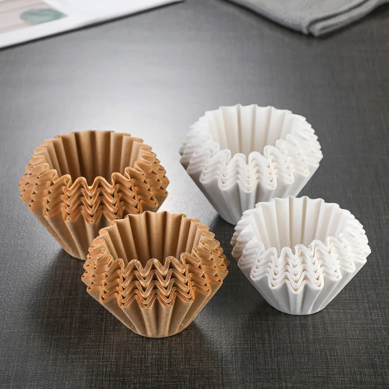 50PCS Kraft Papier Kaffee Filter Tassen Schüssel Form Origami Hand Gebraut Tropf Well Einweg Tasse für Übergießen Espresso – Detail 5