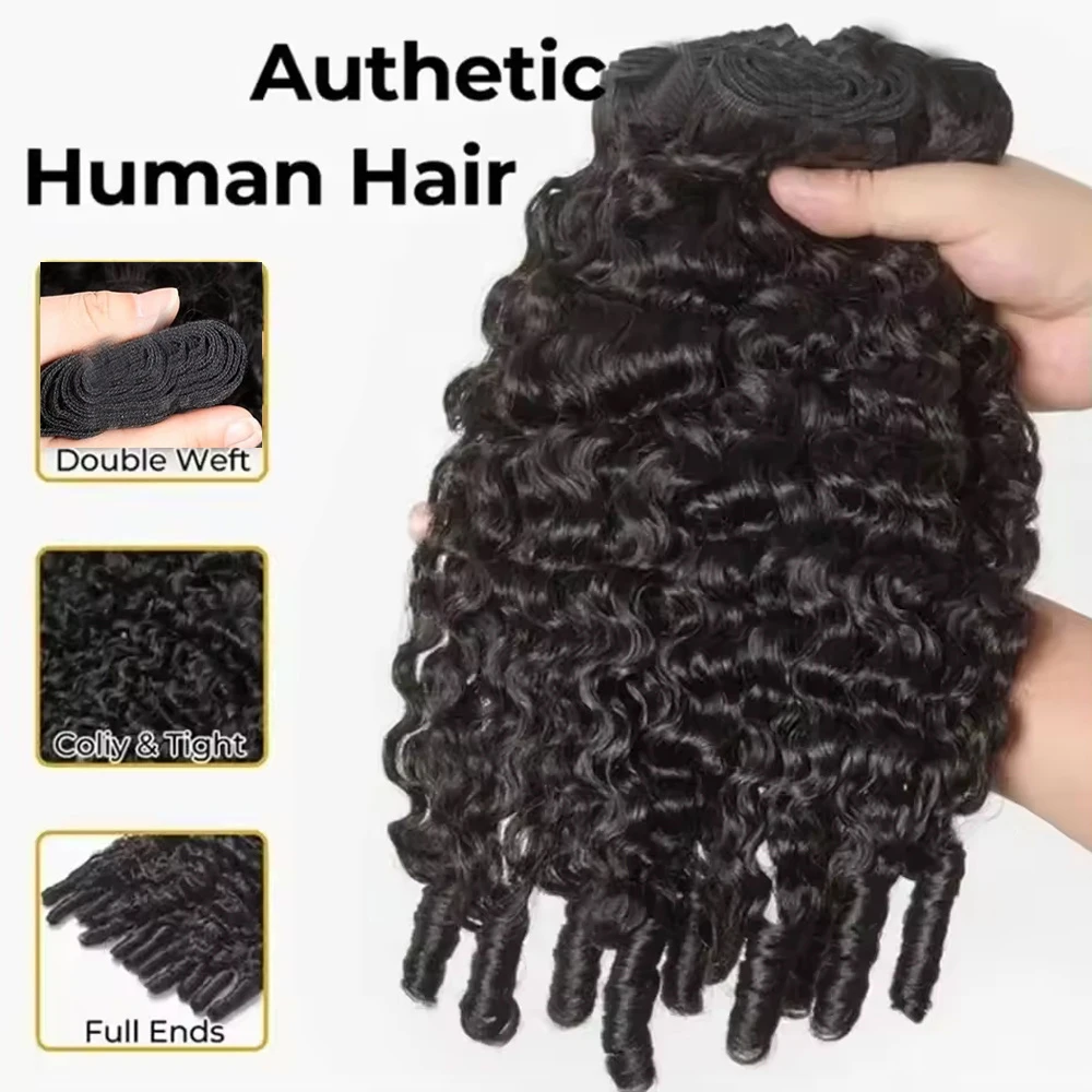 16A 10-30INCH Unprocessed Burmese Curly Human Hair Bundles Double Weft Curly Wave Raw Hair Weave Bundle Natural Hair Extension