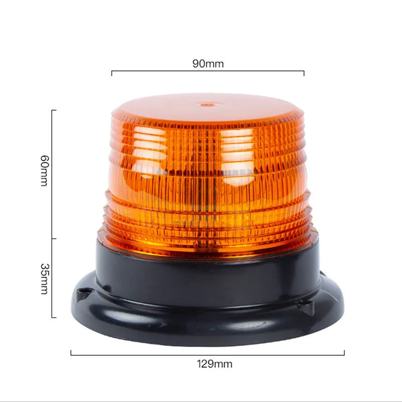 Car Strobe Light Emergency Car Rotating Traffice Indication Car Flash Beacon Light LED Orange Blue Red Flash Car Warning Light
