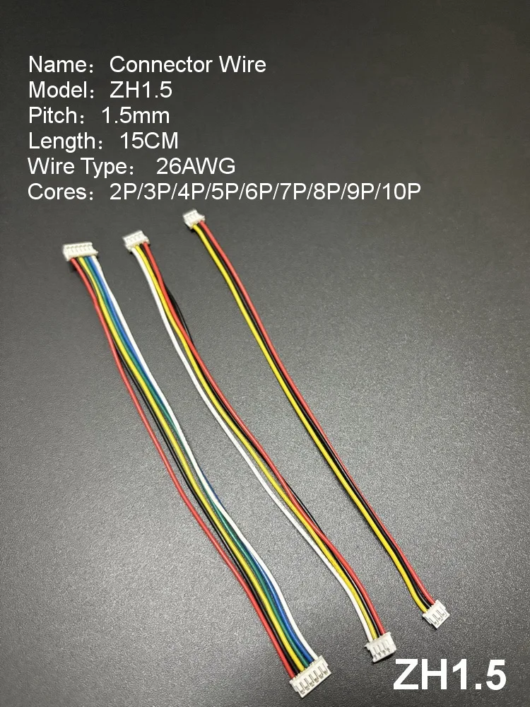Double-Headed Directional Electronic Connection Line Terminal with Line Plug Extension 2-10P MX1.25 ZH1.5