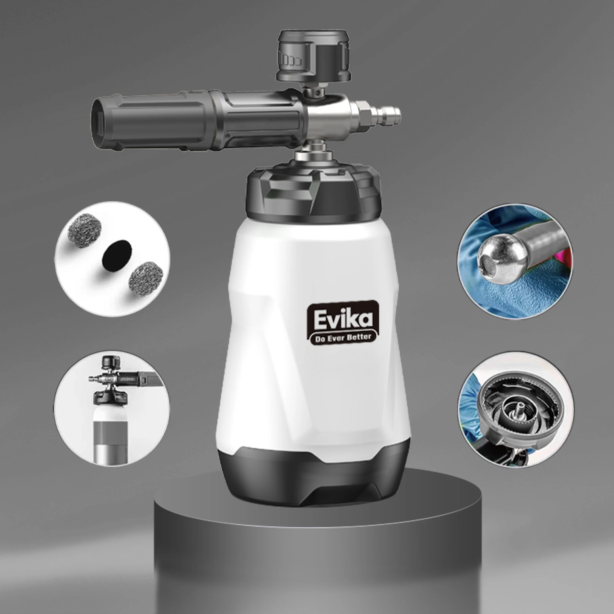 1L OEM Portable Snow Aluminum Foaming Sprayer Washer Foam Cannon for Fast and Efficient Residential and Commercial Cleaning view 3