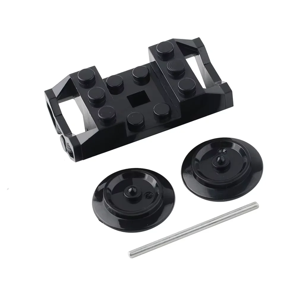DIY Puzzle Building Blocks with Remote-controlled Train Wheels Tracks and Base Components – Perfect for MOC Boys' Holiday Gifts view 6