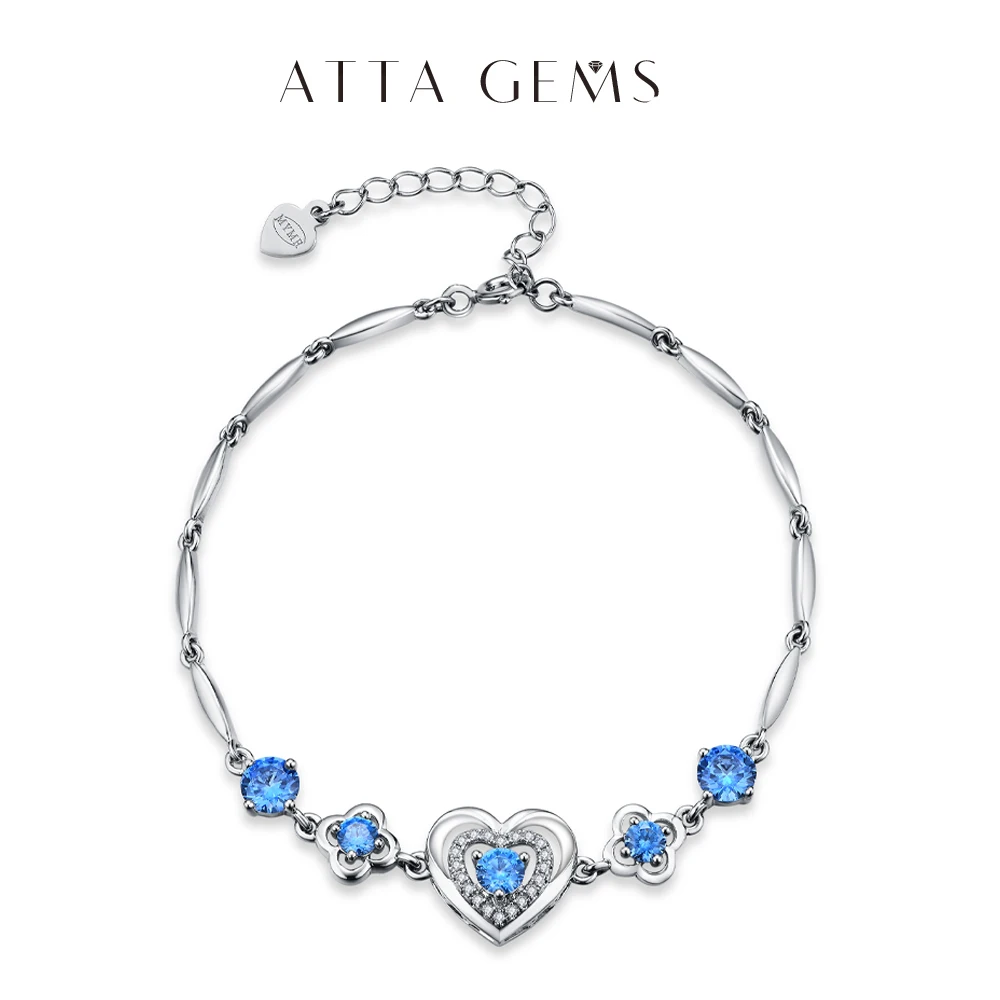 

ATTAGEMS Fashion 925 Sterling Silver Cubic Zircon Bracelet for Women Wedding Birthday Party Brand Fine Jewelry Gift Wholesale