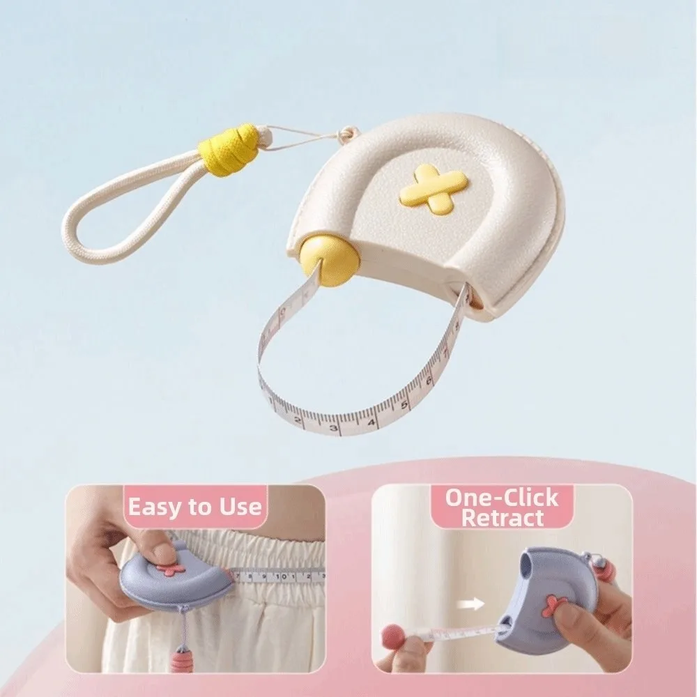 Portable Soft Tape Measure Double Scale Automatic Retractable Body Measuring Tape Easy To Use Magnetic Clasp Flexible Ruler