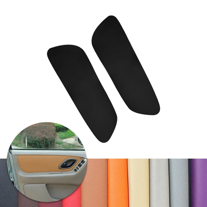 For Ford Escape 2001 2002 2003 2004 2005 2006 2007 Car Interior 2pcs Front Door Panel Microfiber Leather Cover Decor