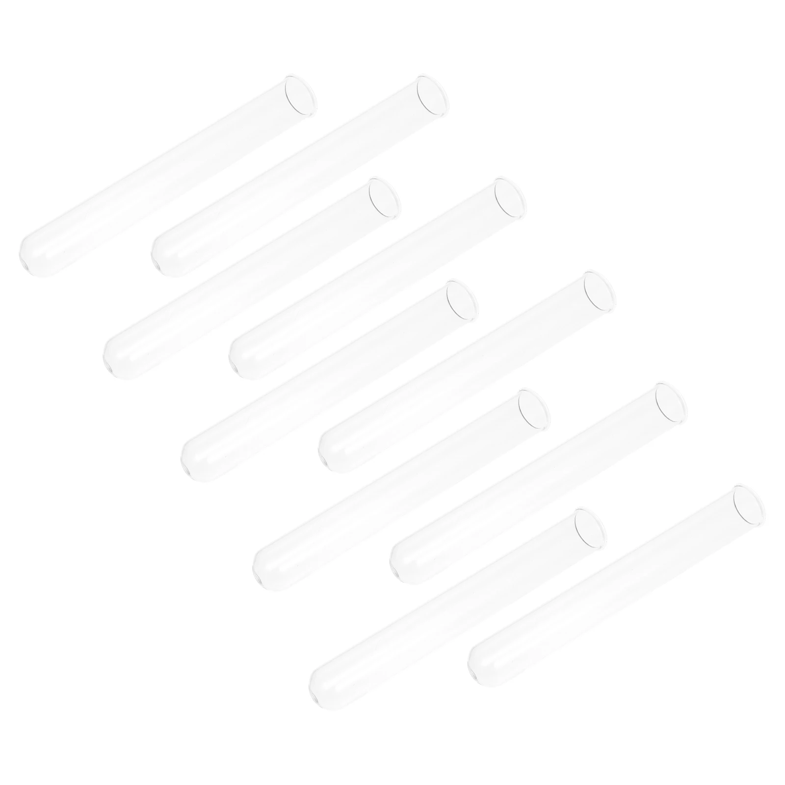 

10Pcs Professional Glass Test Tubes Clear Laboratory Supplies for Chemical Liquid Storage DIY Artworks Glass Bottle