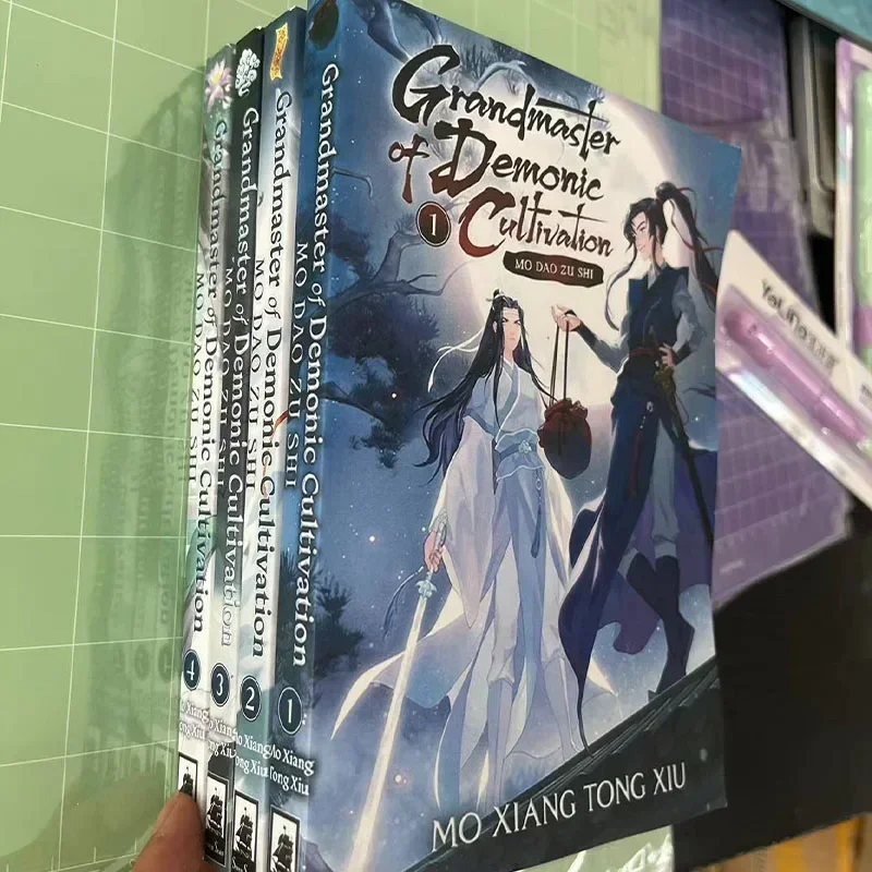 4books Grandmaster of Demonic Cultivation: Mo Dao Zu Shi Novel Vol. 1-4 Myth & Legend Comic Book English Manga Novel Paperback