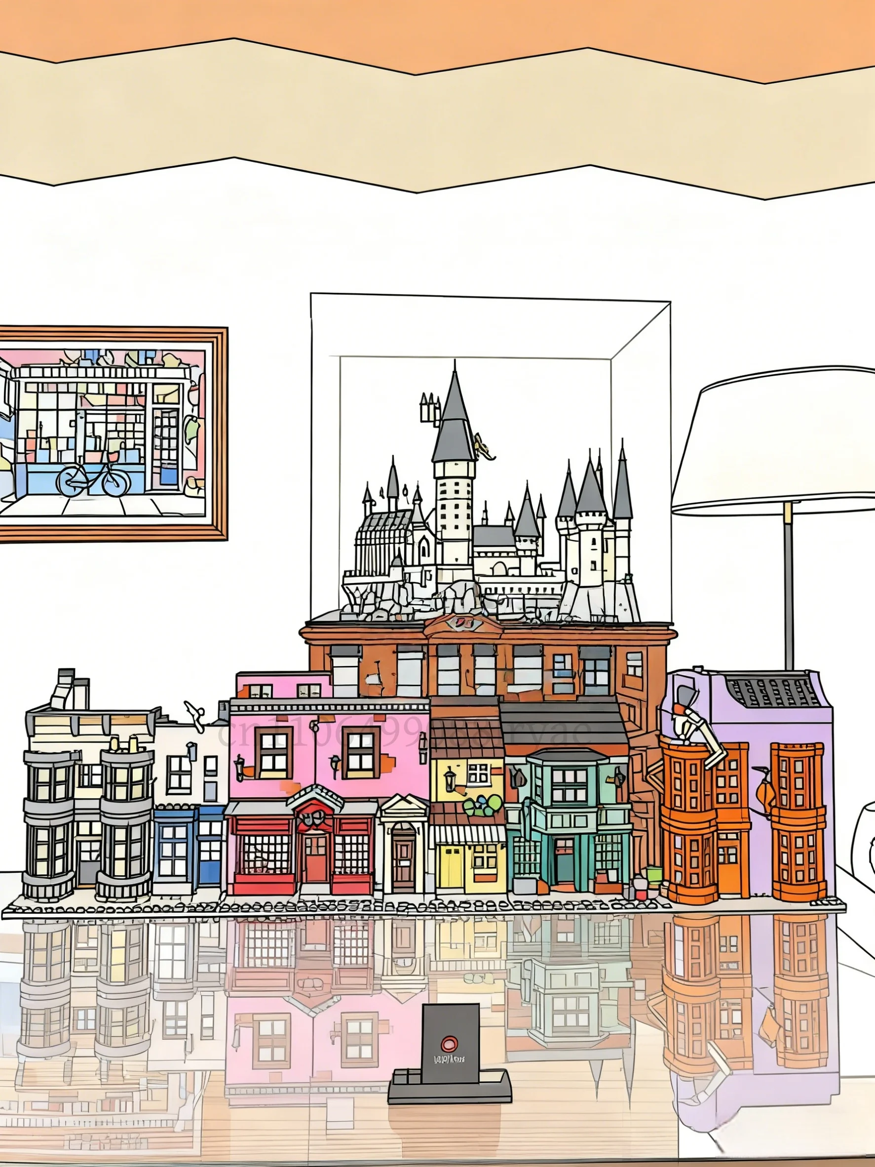 

5544 шт. украшения для рабочего стола, применимые к дороге, модель с видом на улицу, украшение для дома, фестиваль, Рождественский подарок на день рождения для взрослых