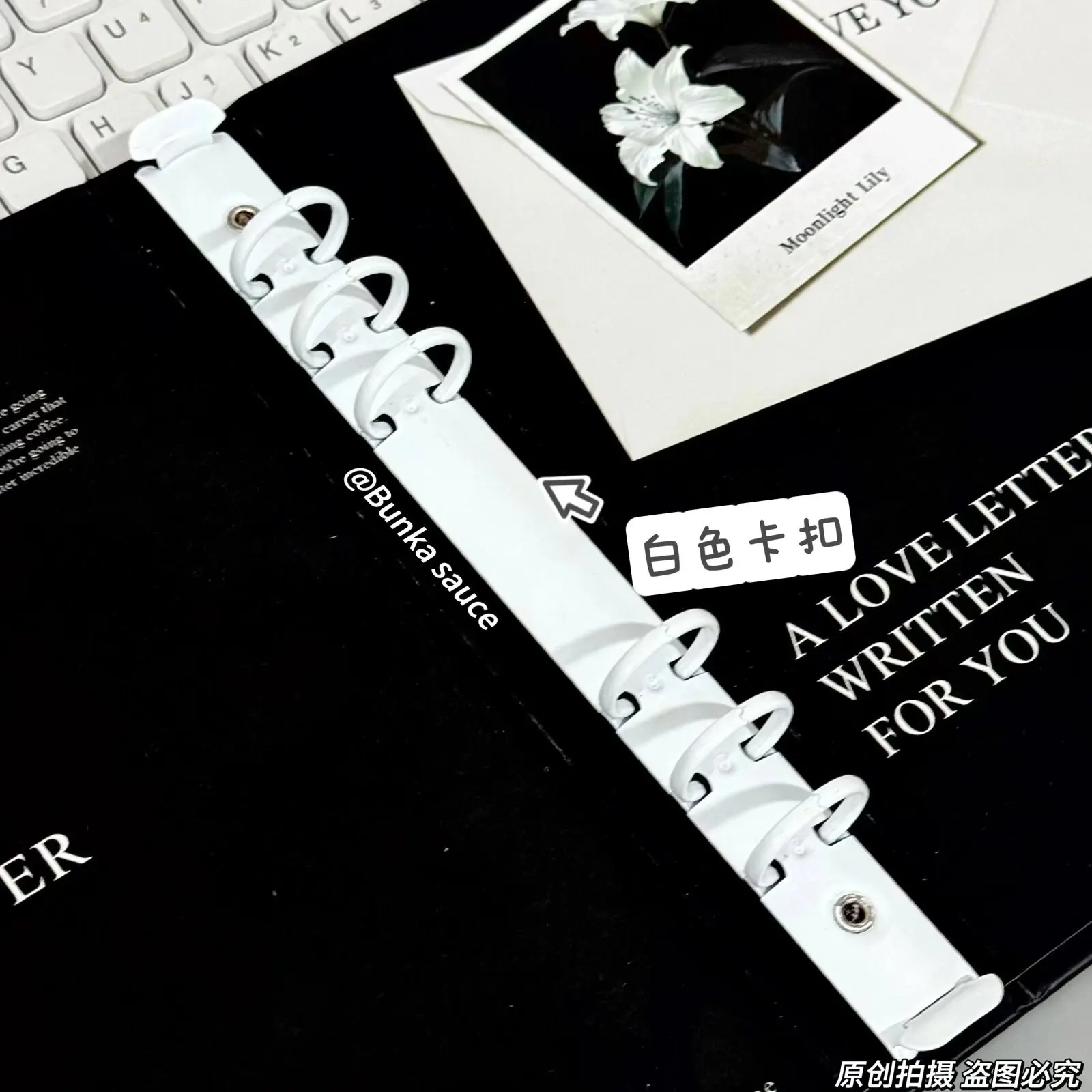 IFFVGX Black A5 Binder Photocard Holder Kpop Idol Photo Album Simple Photocards Collect Book Album for Photographs 포토카드 포장용품 - view 5