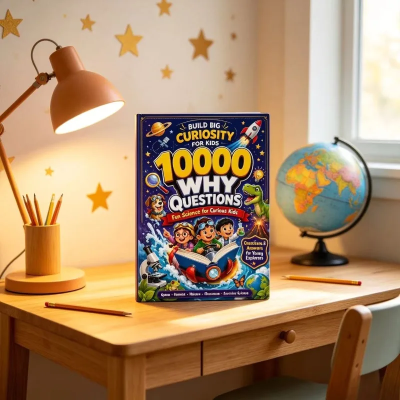 10000 Why Questions Children Science Book, Curious Kids Educational Encyclopedia, Q&A Learning Reading Book for Boys & Girls
