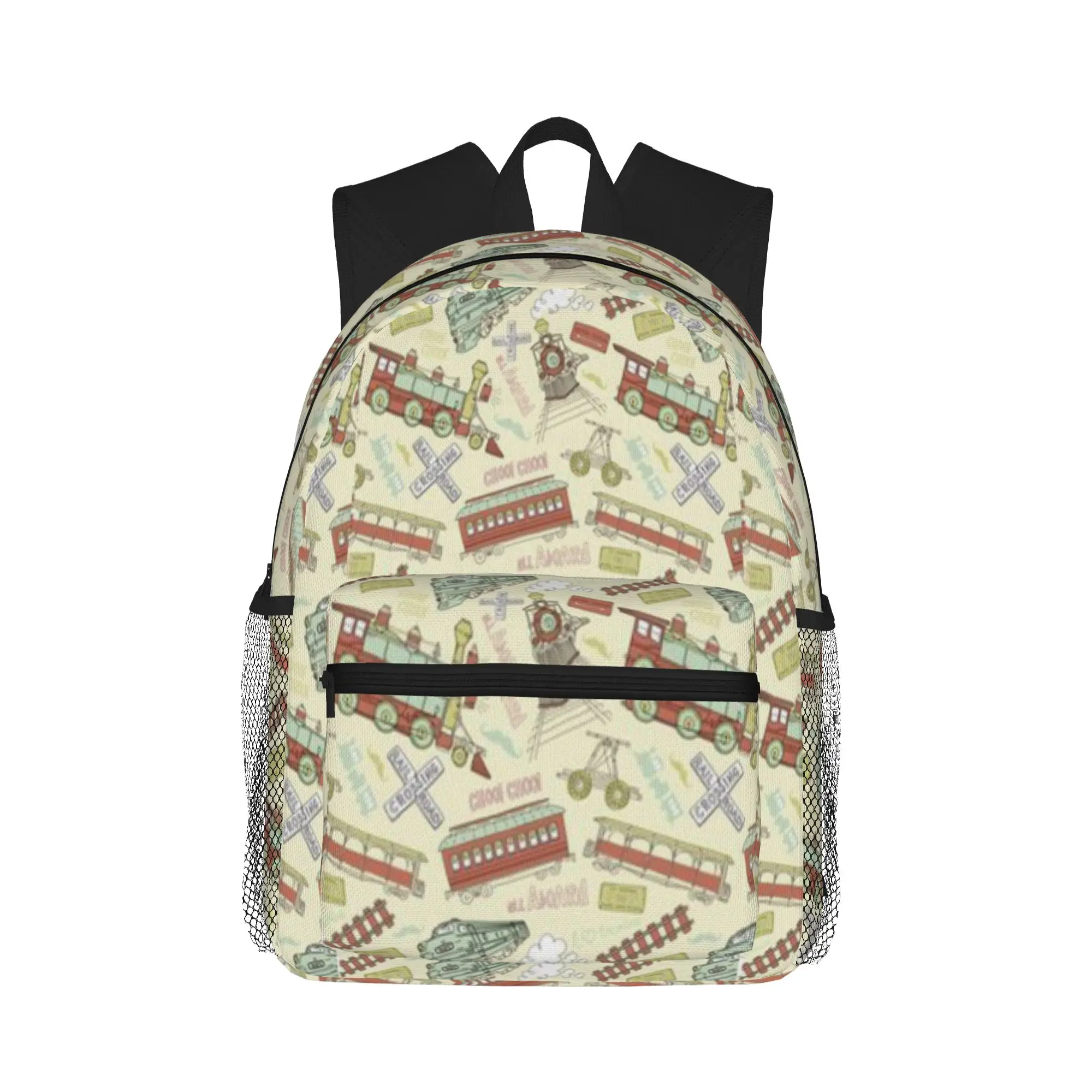 

Retro Railroad Trains Casual Backpack for Students and Adults Men's backpack