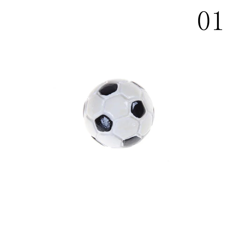1:6/1:12 Dollhouse Miniature Sports Balls Soccer Football and Basketball Decor Toy